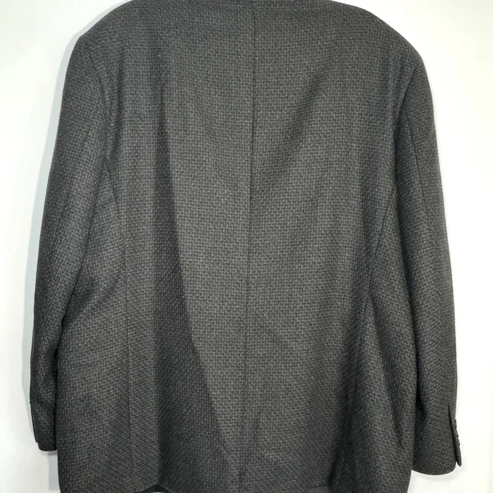 Joseph & Feiss Men’s Grey Wool Single Breasted Two Button Blazer Sport‎ Coat 48L